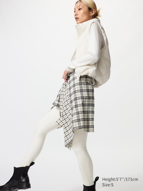 Uniqlo - Heattech Ultracálido Leggings Térmicos - Xs Blanco Oscuro Mujer