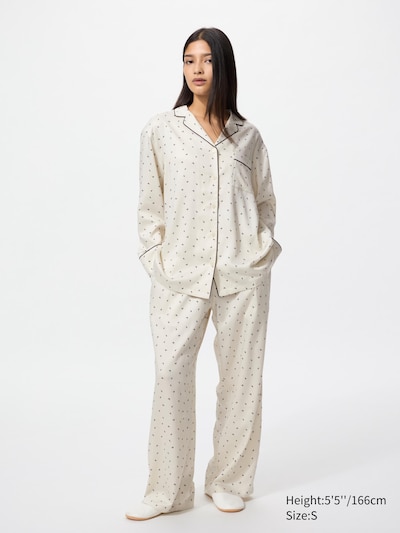 Satin Pyjamas (Printed, Long Sleeve)