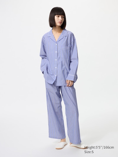 Cotton Pyjamas (Stripe, Long Sleeve)