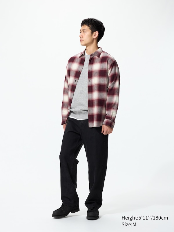 Flannel Shirt (Check, Regular Collar)