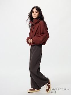 Warm Fleece Straight Trousers (Shorter)