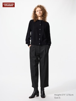Brushed Jersey Barrel Leg Trousers