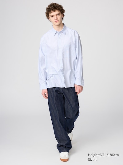 Broadcloth Oversized Shirt | Striped