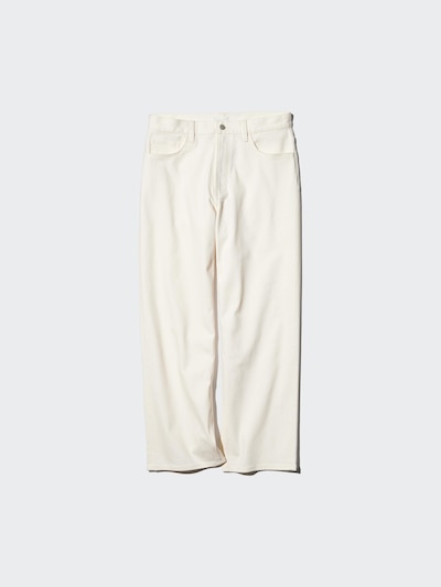 Wide Straight Stretch Jeans