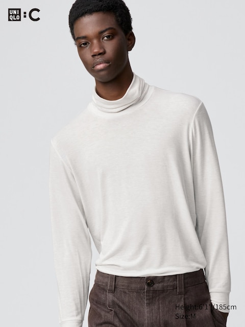 Uniqlo - Col Roulé Heattech En Cachemire Mélangé Extra Chaud (Manches Longues) - Nude - 3XL