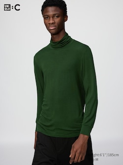 HEATTECH Extra Warm Cashmere Blend Turtleneck T-Shirt (Long Sleeve)