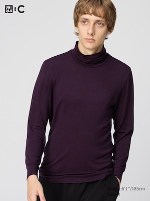 HEATTECH Extra Warm Cashmere Blend Turtleneck T-Shirt (Long Sleeve)
