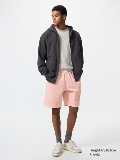 Uniqlo - Short Easy En Velours Côtelé - Rose - L