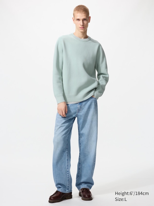 Washable Milano Ribbed Crew Neck Jumper