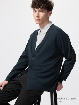 Knit V Neck Cardigan