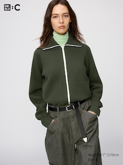 Milano Ribbed Full-Zip Cardigan