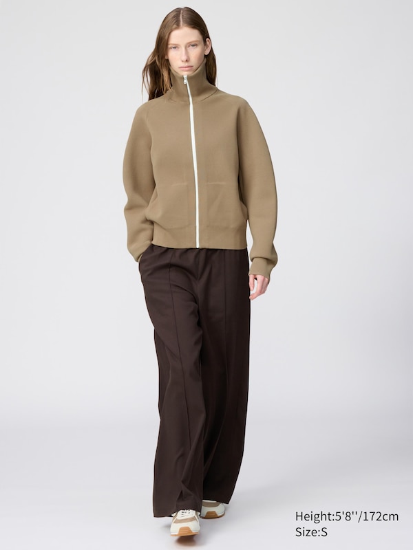 Milano Ribbed Full-Zip Cardigan