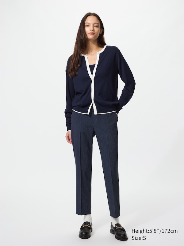 Smart Ankle Trousers Striped