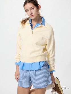 Linen Cotton Shorts (Striped)