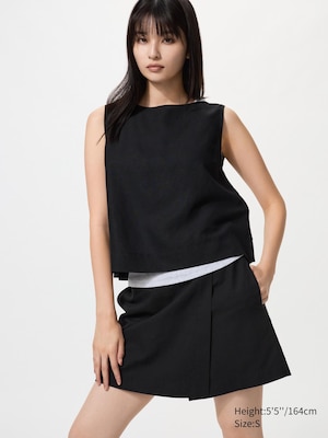 Linen Blend Skort