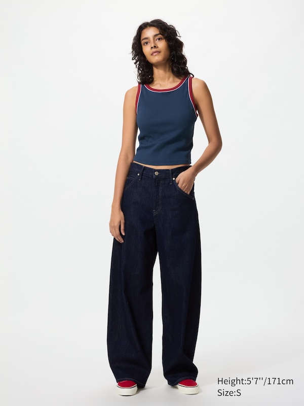 Ribbed Cropped Bra Top (Ringer)