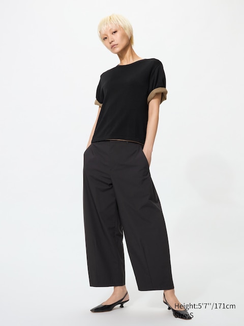 Uniqlo - Pantalon 7/8Ème Incurvé - Noir - M