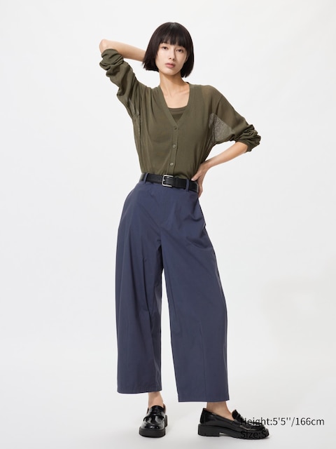 Uniqlo - Pantalon 7/8Ème Incurvé - Bleu Marine - L
