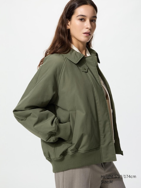 Uniqlo - Puffertech Chaqueta Relax - Xxs Verde Oliva Mujer