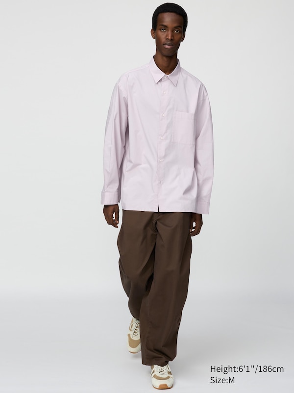 Broadcloth Oversized Shirt (Regular Collar)