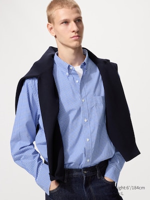 Broadcloth Regular Fit Shirt (Button-Down Collar, Check)