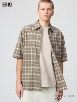 Boxy Shirt (Short Sleeve, Check)