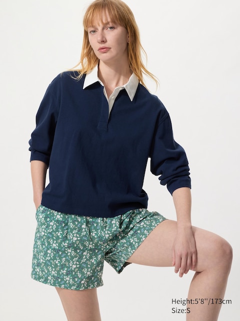 Uniqlo - Short Easy Drapé (Imprimé) - Vert - Xs