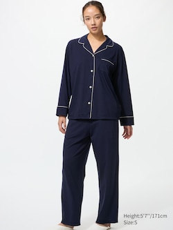 AIRism Cotton Pyjamas (Long Sleeve)