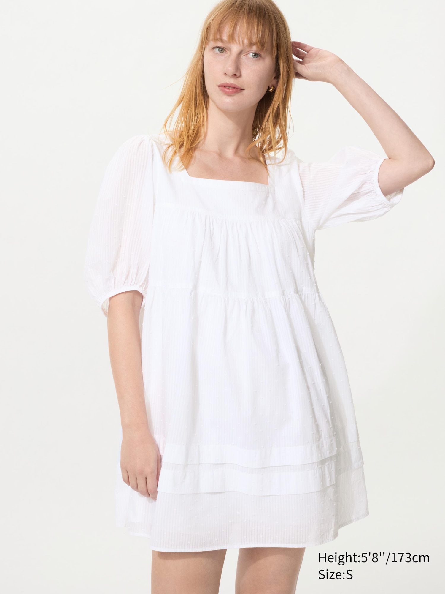 Vestito Corto Cotone Maniche Corte
