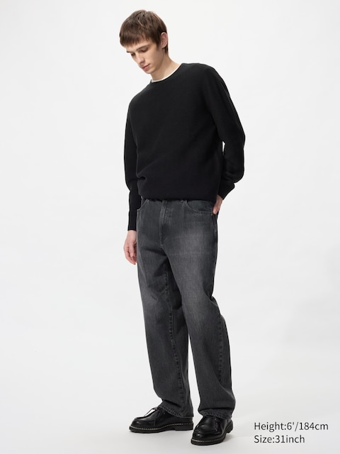 Uniqlo - Jean Baggy - Gris Foncé - 33Inch