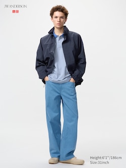 Wide Straight Colour Jeans