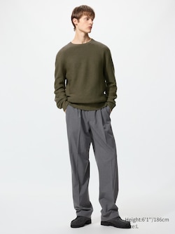 Pleated Wide Trousers (Longer)