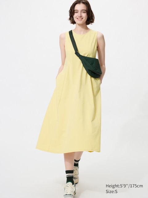 Uniqlo - Robe Active Ultra Stretch (Sans Manches) - Jaune - L
