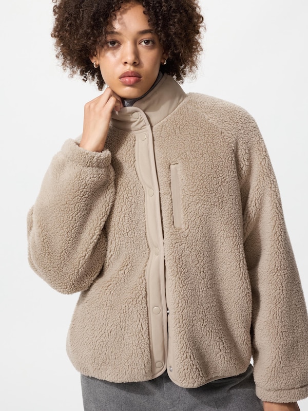 Fleece Wollmix Jacke