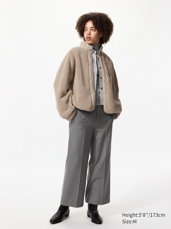 Fleece Wollmix Jacke