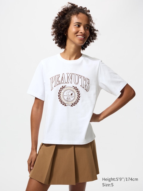 Uniqlo - T-Shirt Ut Peanuts - Blanc - Xs