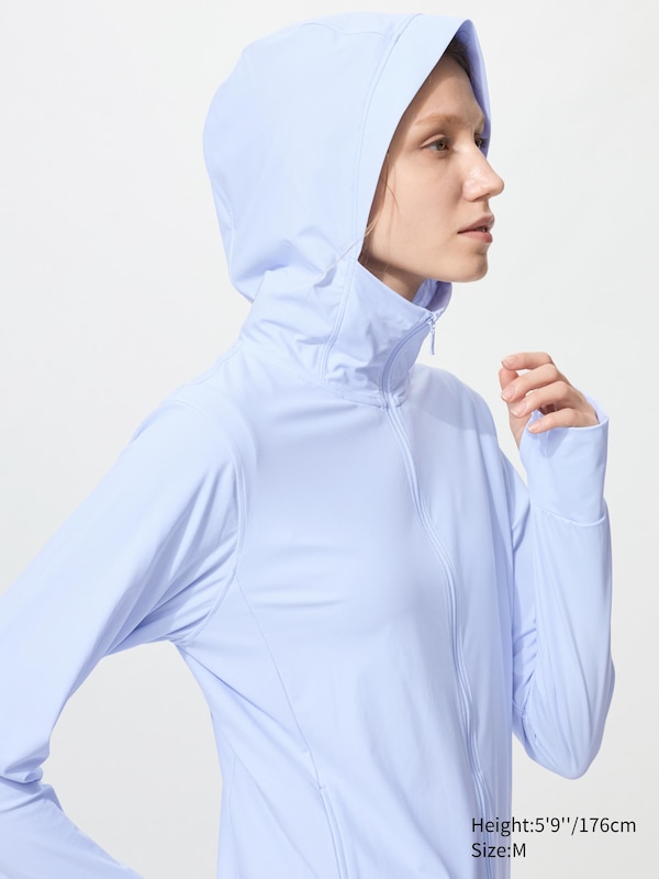 Sweat zippé à capuche AIRism Ultra Stretch (Protection UV)