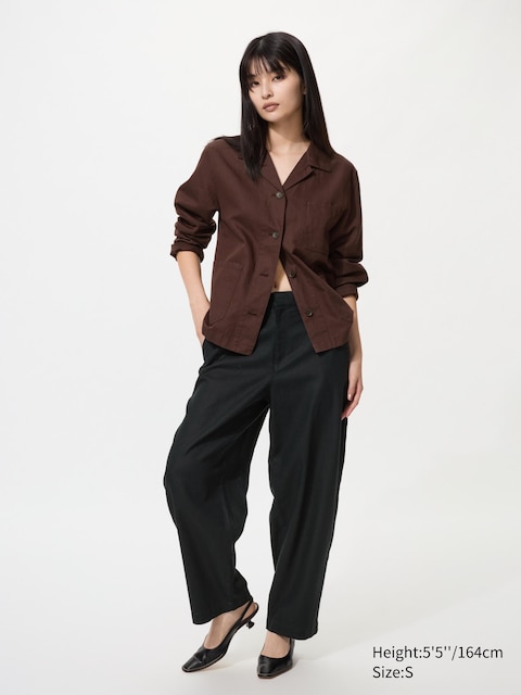 Uniqlo - Pantalon Fuselé En Lin Et Coton Mélangés - Noir - Xxs