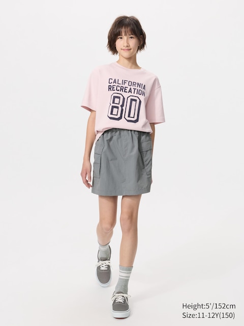 Uniqlo - Minifalda-Pantalón - 5-6 Años (120Cm) Gris Unisex Niño