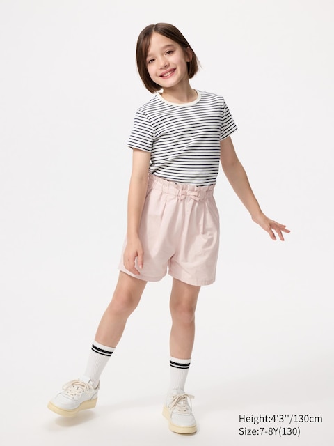 Uniqlo - Short Easy - Rose - 7-8 Ans (130Cm)