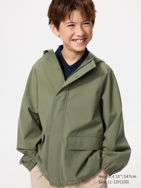 Uniqlo - Parka Blocktech - Vert Olive - 5-6 Ans (120Cm)