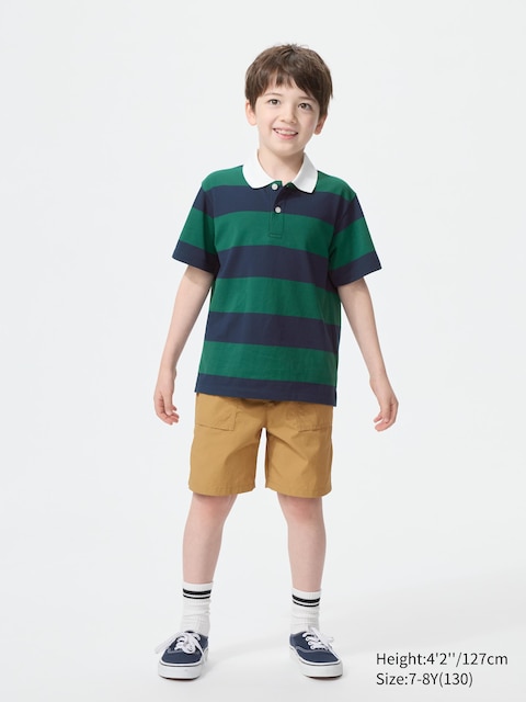 Uniqlo - Pantalón Corto - 7-8 Años (130Cm) Marrón Unisex Niño