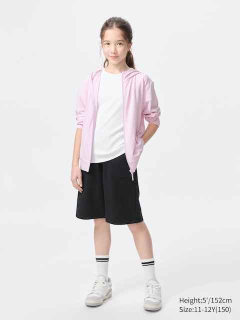 Uniqlo - Short Airism En Coton - Noir - 5-6 Ans (120Cm)