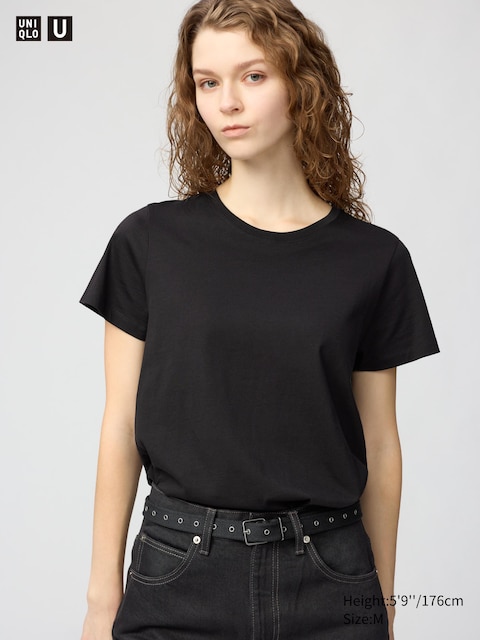 Uniqlo - T-Shirt 100% Coton Supima® - Noir - Xs