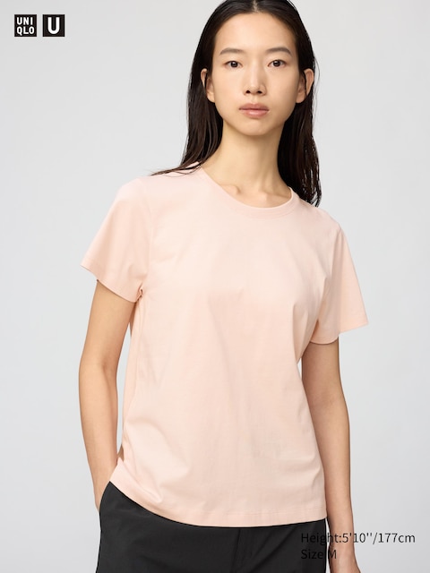 Uniqlo - T-Shirt 100% Coton Supima® - Rose - Xxs