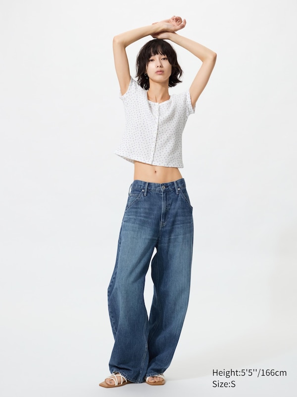 Waffle Mini T-Shirt (Patterned, Deep Neck)
