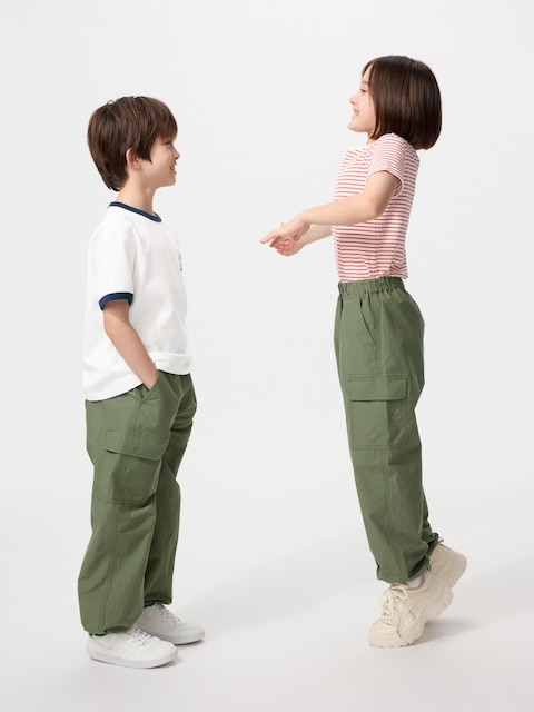 Uniqlo - Pantalón Jogger Cargo - 3-4 Años (110Cm) Verde Oliva Unisex Niño