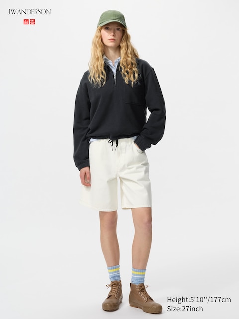 Uniqlo - Short En Denim - Blanc Cassé - 34Inch