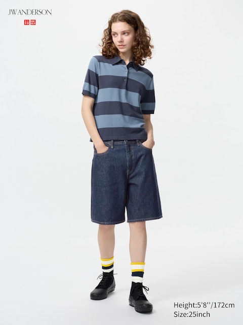 Uniqlo - Short En Denim - Bleu Marine - 25Inch