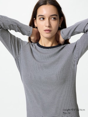 Soft Ribbed T-Shirt (Long Sleeve, Striped)